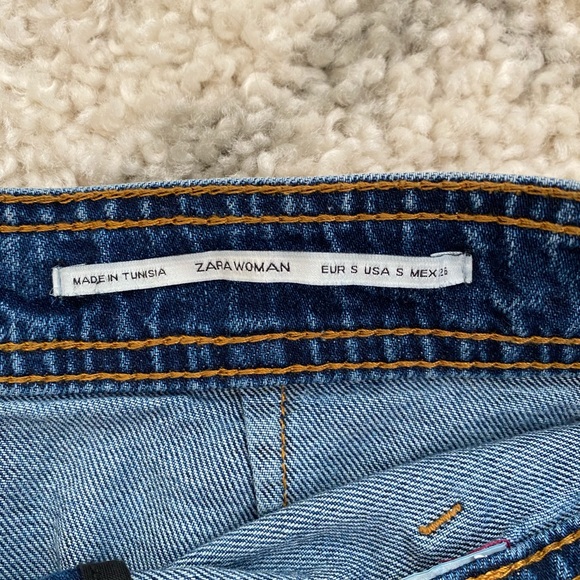 Zara Woman Button-front Denim Mini Skirt - SM - Picture 4 of 4